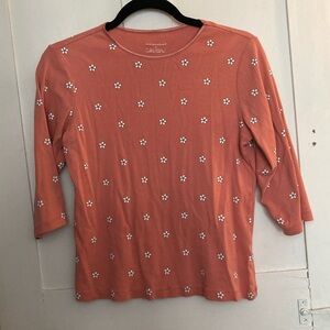 C&B Floral 3/4 Sleeve Top